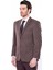 Erkek Slim Fit Mona Yaka Desenli Klasik Ceket 2