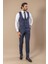 Erkek Slim Fit Desenli Kruvaze Yelek Set 1