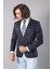 Erkek Pamuk Sivri Yaka Slim Fit Ceket 1