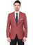 Erkek Kendinden Desenli Sivri Yaka Slim Fit Ceket 1