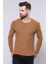 Erkek Desenli Bisiklet Yaka Slim Fit Triko 1