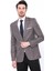 Erkek Kendinden Desenli Sivri Yaka Slim Fit Ceket 3