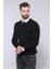 Erkek Desenli Bisiklet Yaka Slim Fit Triko 1