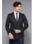 Erkek Ekose Desenli Sivri Yaka Slim Fit Ceket 1
