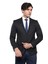 Erkek Ekose Desenli Sivri Yaka Slim Fit Ceket 5