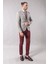 Erkek Tek Düğme Geniş Sivri Yaka Slim Fit Ceket 3
