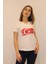 Kadın V Yaka T-shirt %100 Pamuk Tişört 1