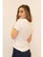 Kadın V Yaka T-shirt %100 Pamuk Tişört 3