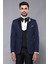 Erkek Desenli Slim Fit Damatlık Takım Elbise 1