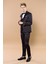 Erkek Çıkma Yaka Garnili Yelekli Slim Fit Damatlık 2