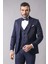 Erkek Çıkma Yaka Garnili Yelekli Slim Fit Damatlık 3