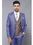Erkek Ekose Kombinli Slim Fit Takım Elbise 1