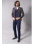 Erkek Kombinli Yelekli Slim Fit Takım Elbise 1