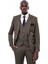 Çizgi Desen Yelekli Slim Fit Takım Elbise 1