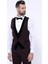 Erkek Kruvaze Yelekli slim Fit Takım Elbise 2