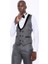 Erkek Yelekli Damatlık Slim Fit Takım Elbise 4