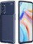 Oppo Reno 4 Pro 5G Kılıf Rugged Armor Karbon Desenli Lüx Negro Silikon Arka Kapak Lacivert 1