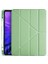 Apple iPad Pro 12.9 4. Nesil Kılıf Kalem Bölmeli Smart Standlı Tablet Kılıfı Açık Yeşil 1