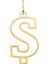 14 Ayar Altın Ş Harfi Kadın Kolye Ucu 1