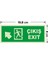 - Çıkış Exit Sol Üst Ok Lümen Folyo Levhası - Dekote Malzeme 19.5X8CM 3