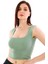 Z2001 Dewberry Kadın Krop Bluz-Yeşil 4