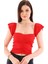 Z2008 Dewberry Kadın Krop Bluz-Kırmızı 1