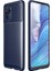 Xiaomi Redmi Note 10 Kılıf Karbon Tasarımlı Kapak Lacivert 1
