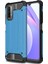 Xiaomi Redmi Note 9 4g Kapak Çift Katmanlı Zırh Tank Kılıf Mavi 1