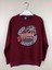 Erkek Garson Baskılı Bordo Pamuklu Sweatshirt 1