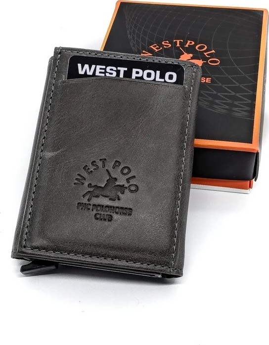 West Polo 5550C Taba Renkli Crazy Deri Kartlık Cüzdan Hakiki Deri Şık Tasarımlı Küçük Boy görsel 4