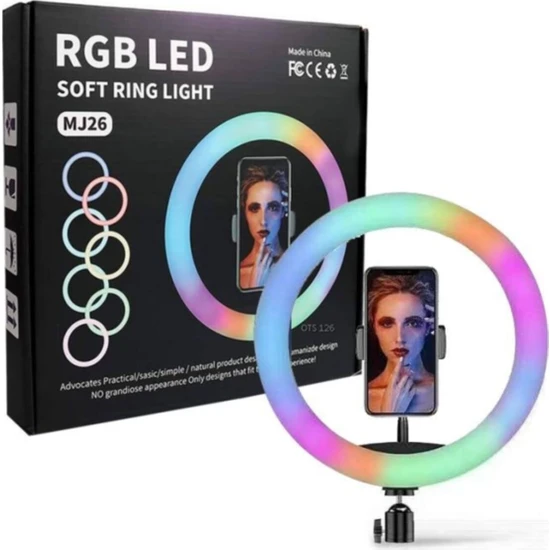 Koçak Elektronik MJ26 10INÇ Rgb LED Make Up Selfie Işığı Tripot Koçak Elektronik MJ26 10INÇ Rgb LED Make Up Selfie Işığı Tripot