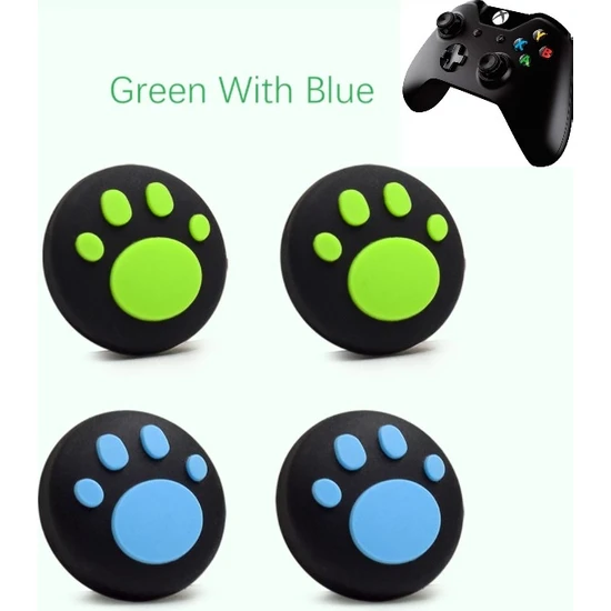 Feza Xbox One 4 Adet Sevimli Pati Analog Başlığı Mavi