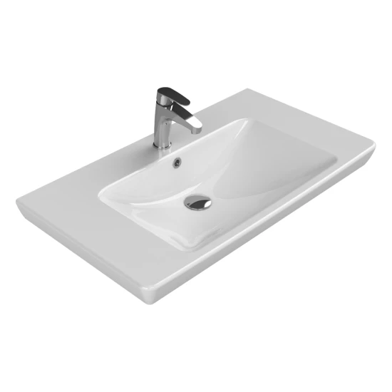 Turkuaz Cerastyle Turkuaz Porto D Etajerli Lavabo 85  cm (Derınlık 48  Cm)