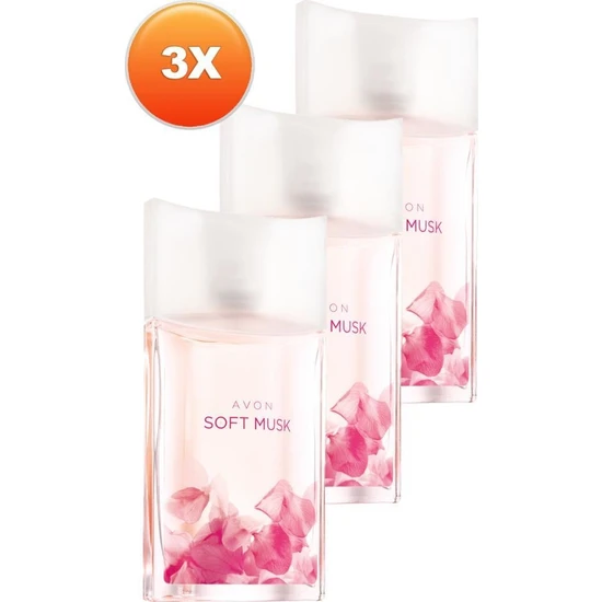 Avon Soft Musk Kadın Parfüm Edt 50 ml 3lü Set
