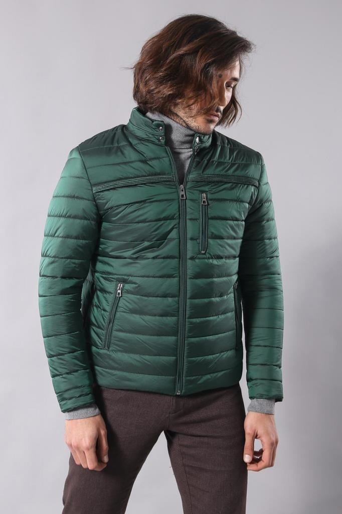 Wessi Erkek Parlak Slim Fit Şişme Mont