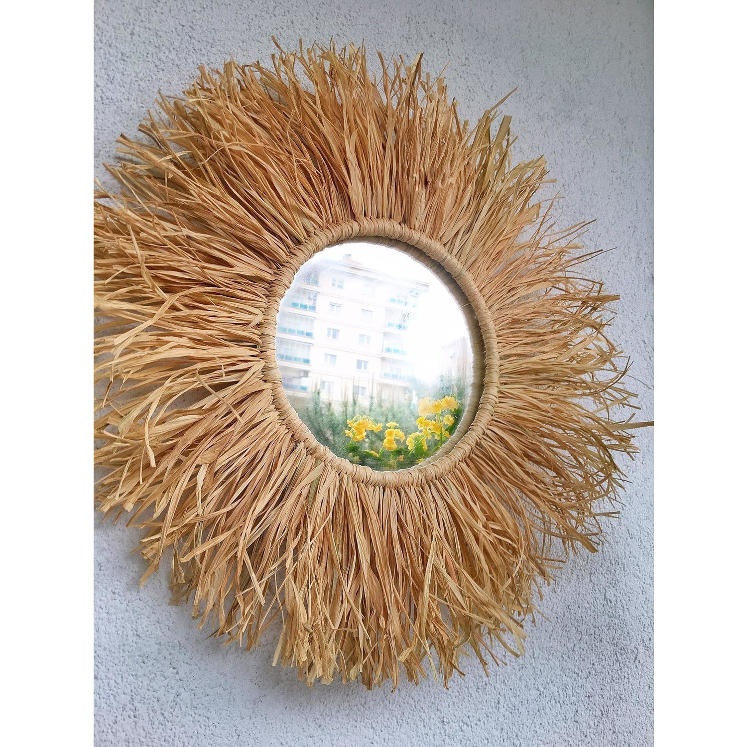 Woodda Dekoratif Aynalı Rafya Duvar Süsü Bohemian Style 45 Fiyatı Woodda Dekoratif Aynalı Rafya Duvar Süsü Bohemian Style 45 Fiyatı