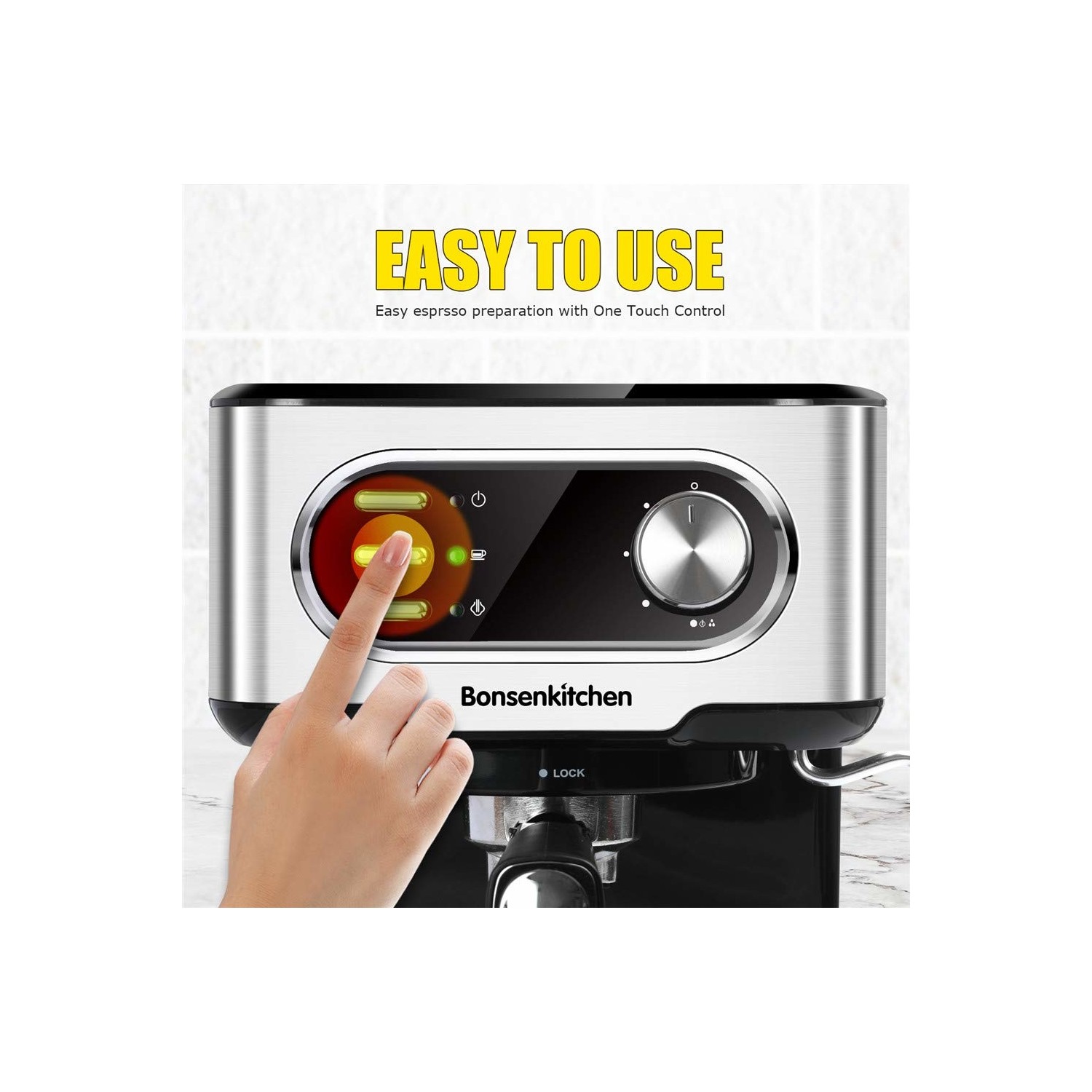 Bonsenkitchen CM8008 15 Bar Espresso Makinesi Fiyatı