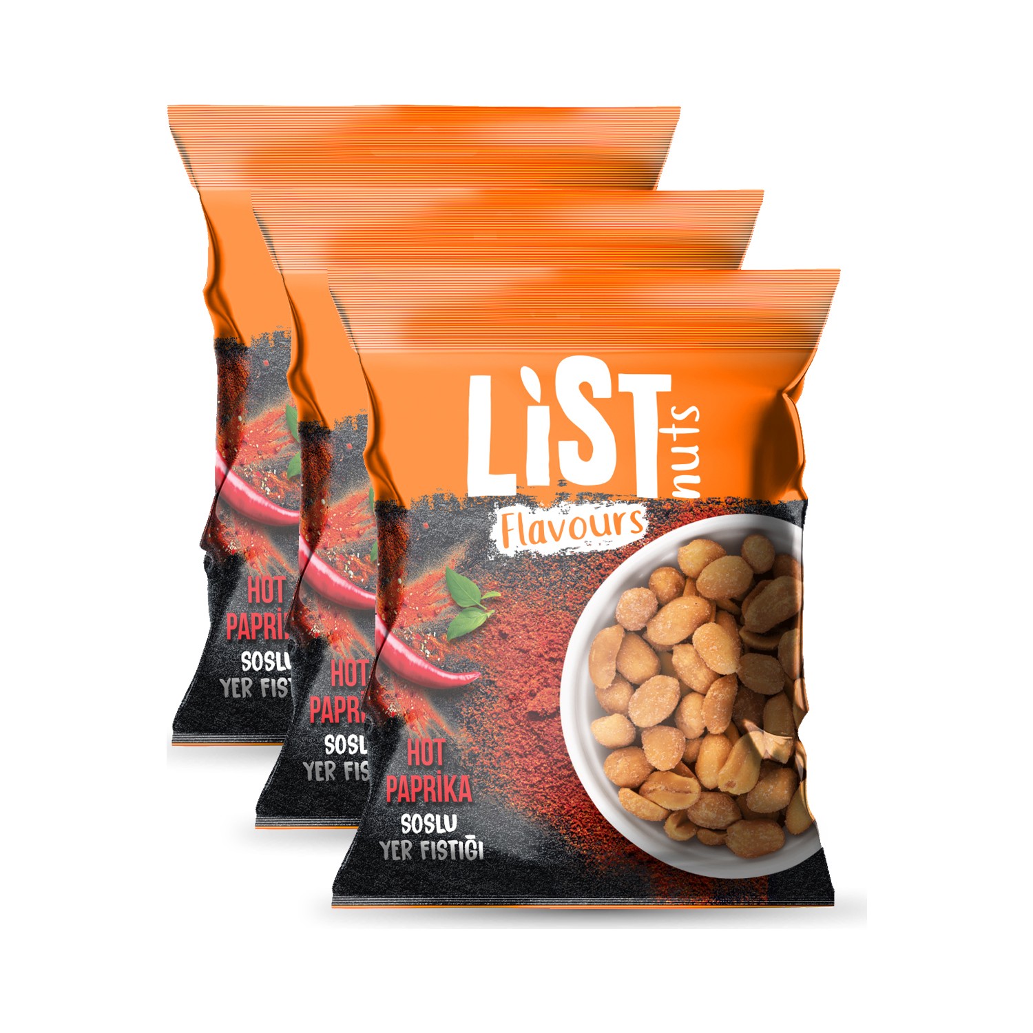 List Flavours Hot Paprika Soslu Yer Fıstığı 3 x 150 gr Fiyatı