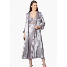 Pierre Cardin 6'lı 6025 Royal Uzun Gecelik Sabahlık Takımı