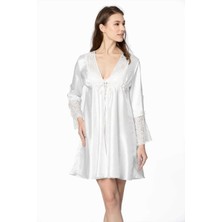 Pierre Cardin 6'lı 6625 Ekru  Kısa Gecelik Sabahlık Takımı