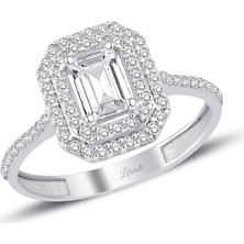 Lilarote Çift Şerit Baget Altın Yüzük
