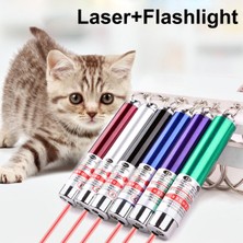 Bigem Kedi Oymatmak Için Lazer Mini Lazer Anahtarlık Lazer Işık Kırmızı Noktalı Lazer
