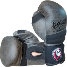 Dragon Antique Deri Kick Boks, Muay Thai ve Boks Eldiveni Gri 30211