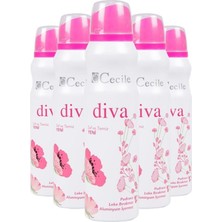 Cecile Diva Deodorant 150 ml x 5