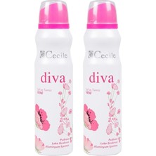 Cecile Diva Deodorant 150 ml x 2
