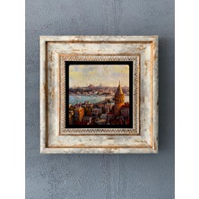 Oscar Stone Decor Çerçeveli Taş Duvar Dekoru 20 x 20 cm CDD1-40-028