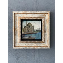 Oscar Stone Decor Çerçeveli Taş Duvar Dekoru 20 x 20 cm CDD-40-005