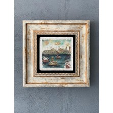 Oscar Stone Decor Çerçeveli Taş Duvar Dekoru 20 x 20 cm CDD1-40-021