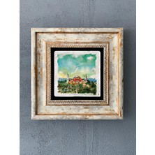Oscar Stone Decor Çerçeveli Taş Duvar Dekoru 20 x 20 cm CDD1-40-035
