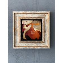Oscar Stone Decor Çerçeveli Taş Duvar Dekoru 20 x 20 cm CDD1-40-056